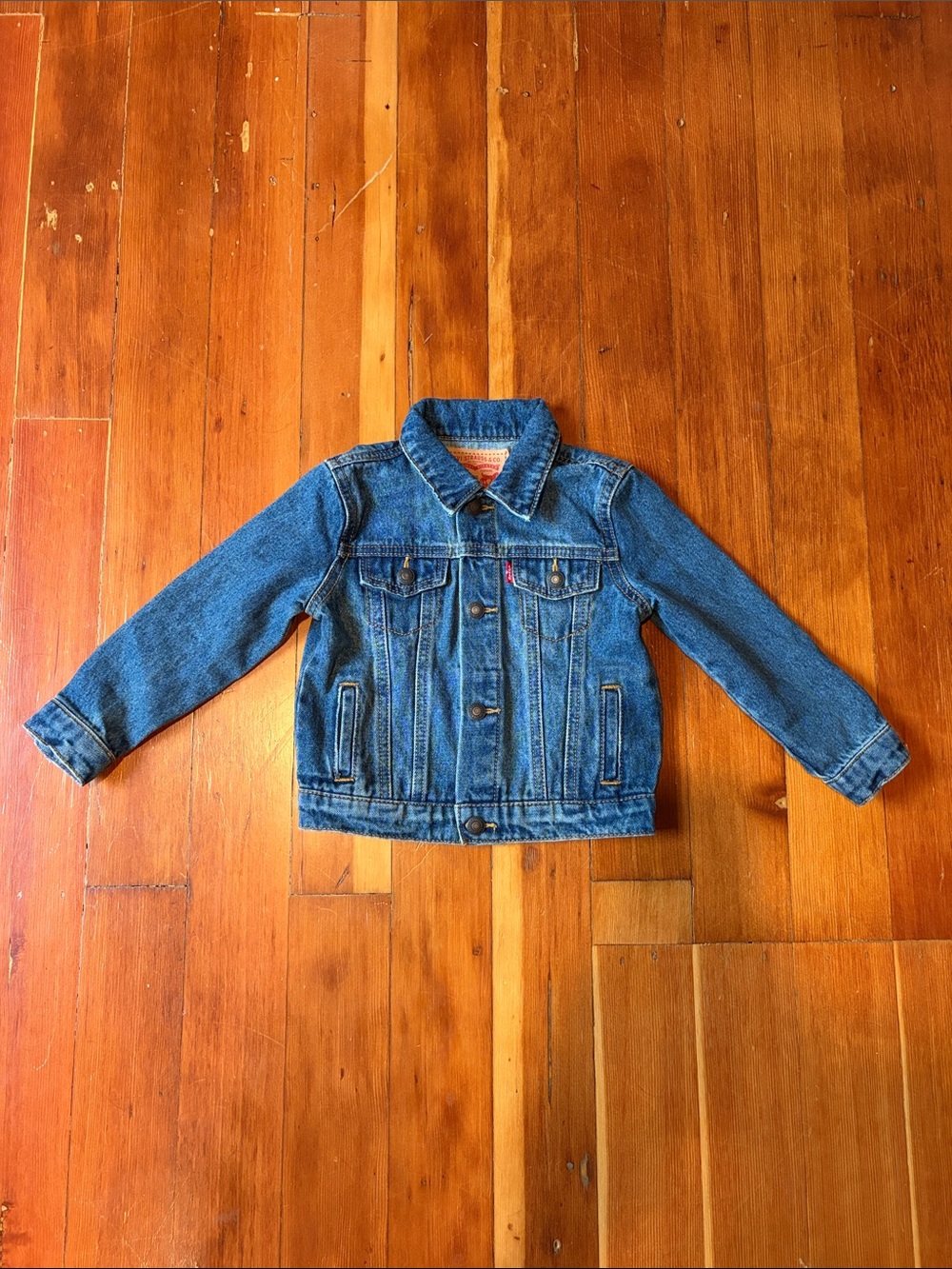 Toddler Blue Denim Jacket - Classic Button-Up